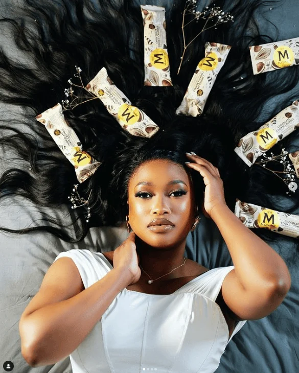 Zola Nombona in Magnum campaign imagery